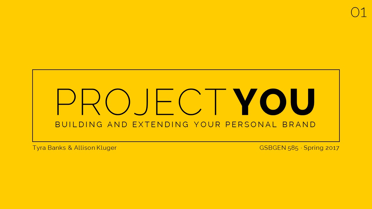 Project You Title Slide